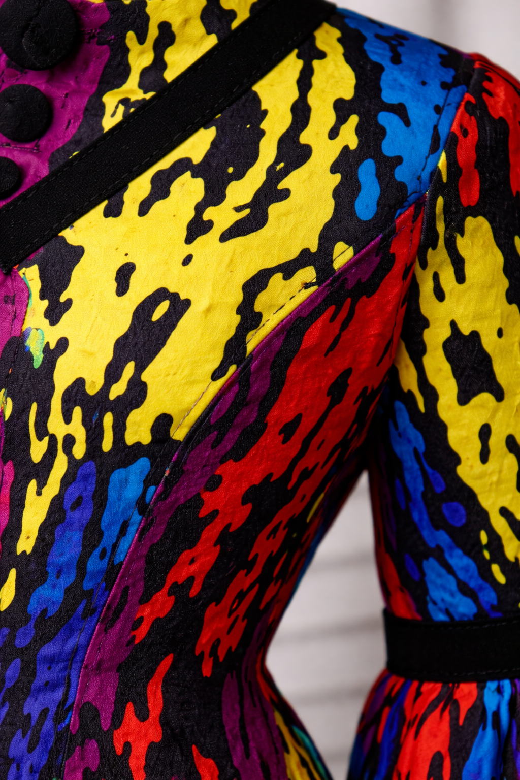 Aduke Ankara Dress - Multicolor Abstract