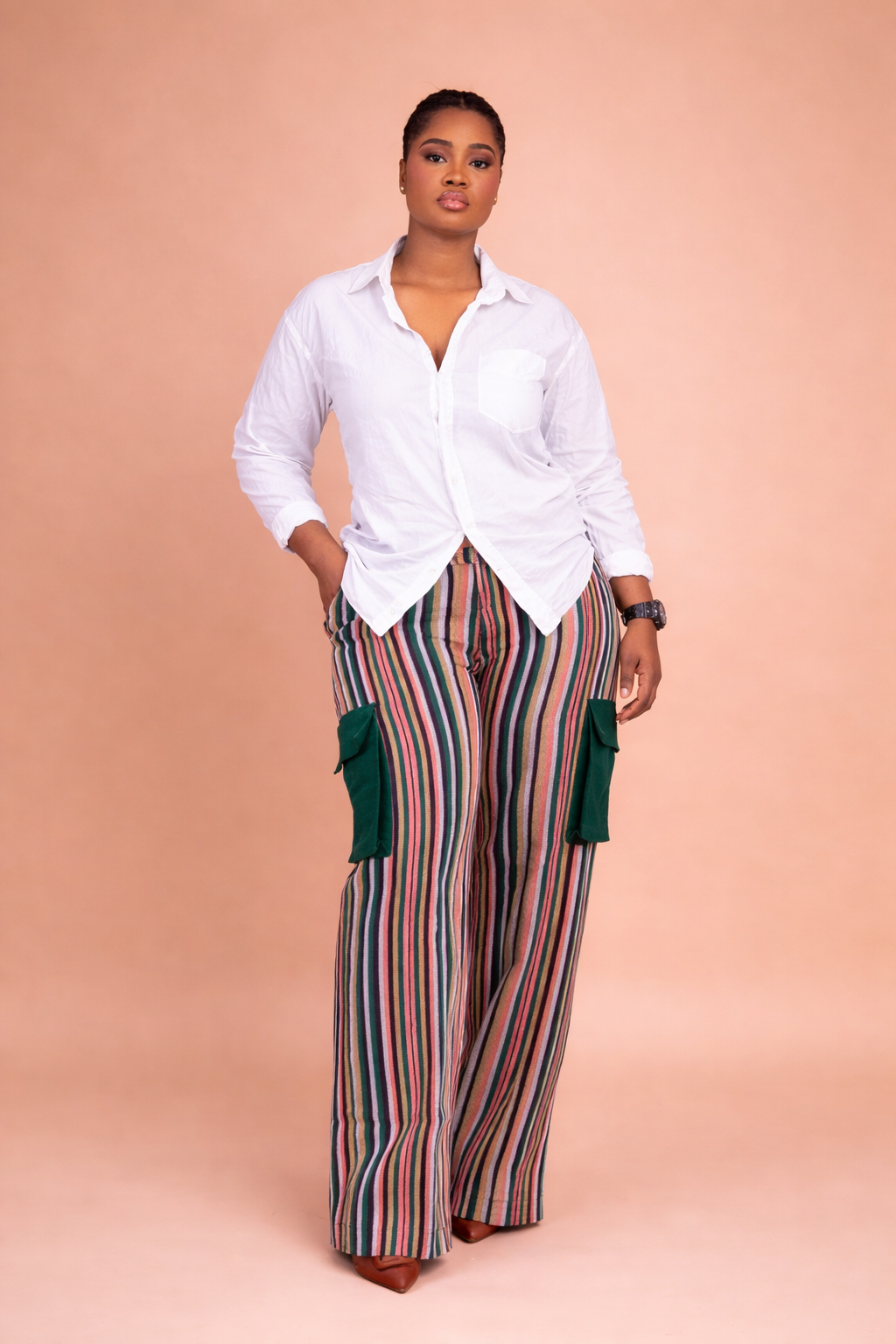 Foyinsola Ofi Pants Set - Pink