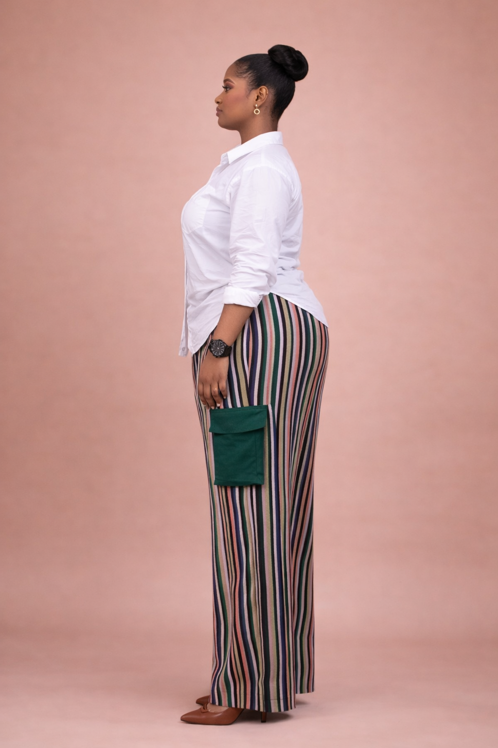Foyinsola Ofi Pants Set - Pink