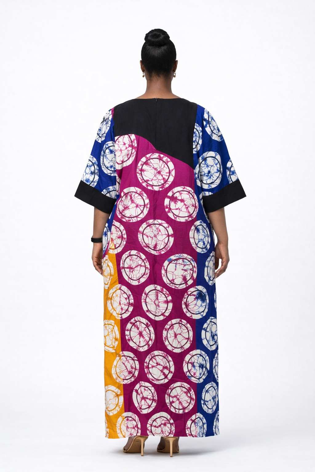 Folakunmi Ankara/Kampala Bubu Mixed With Ofi - Multi-Colored