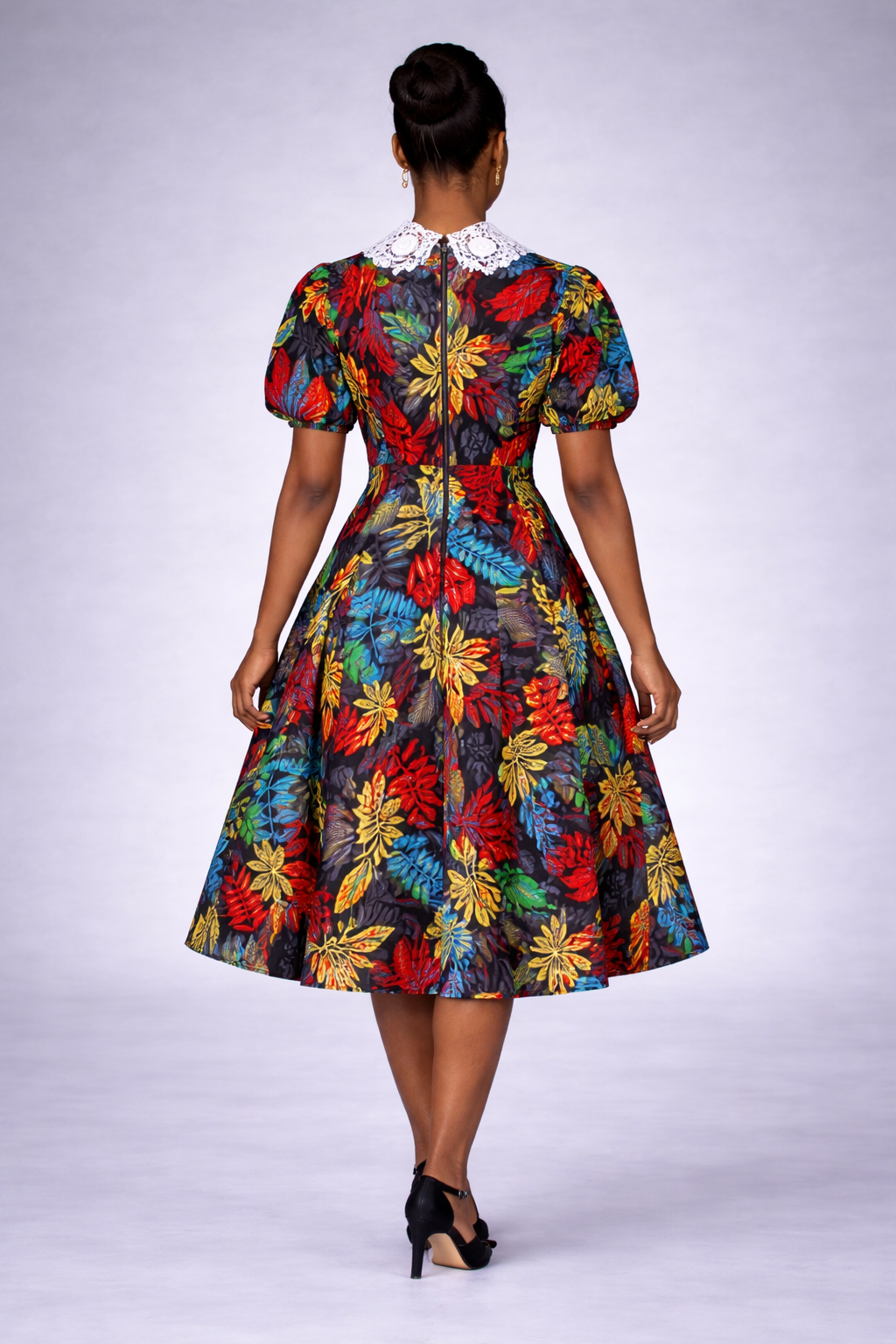 Oyin Ankara Dress - Tropical Leaves