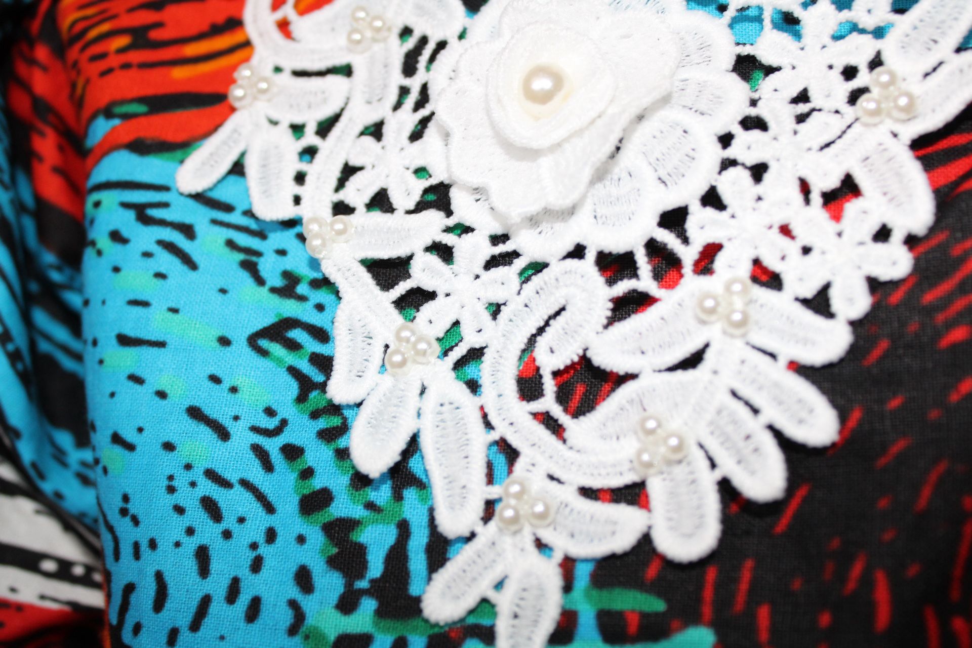 Oyin Ankara Dress - Rainbow Swirl