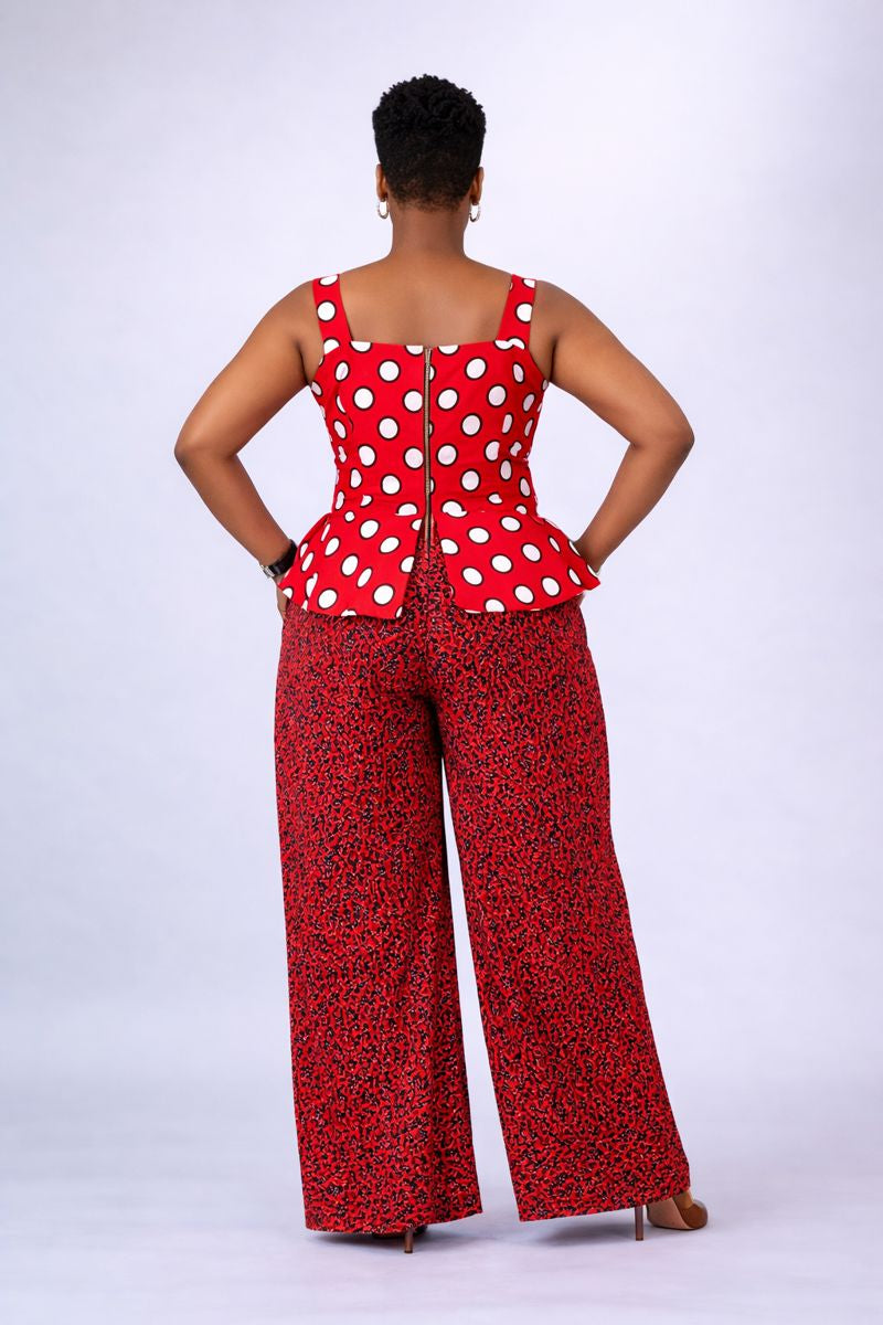 Ayinke Ankara Jumpsuit - Red