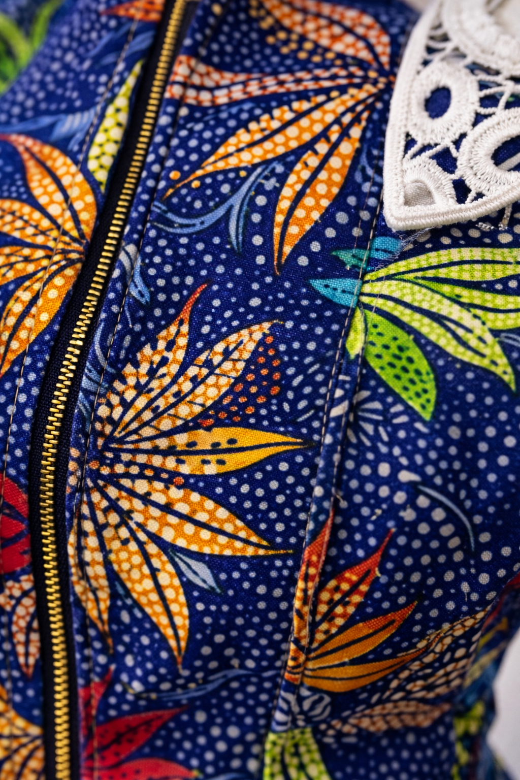 Adufe Ankara Blouse With Plain Crepe Pants - Lemon Pants