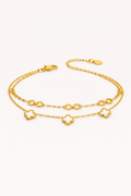 Elegant Gold Bracelet with Charms - SPLNDR Luxury Jewelry