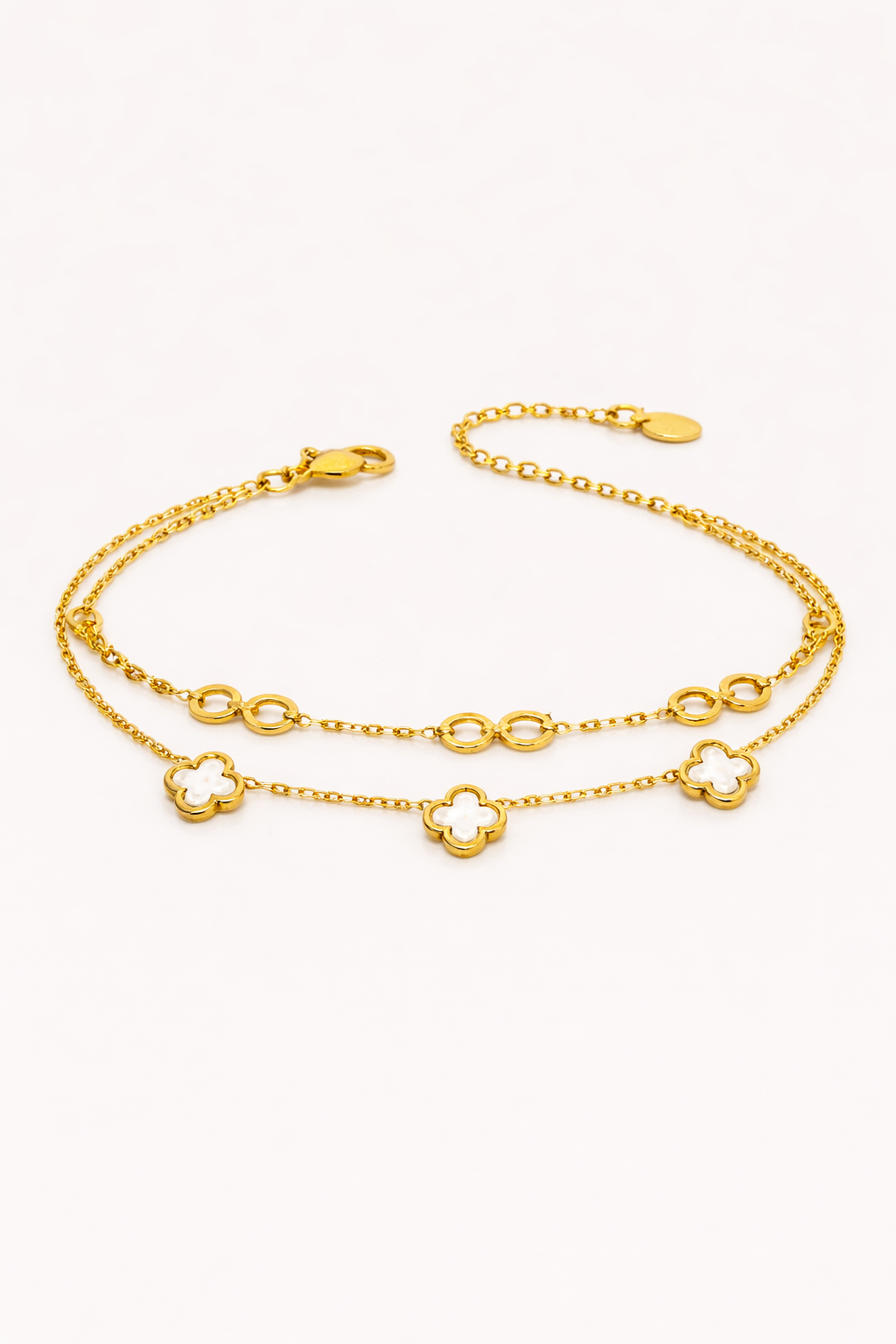 Elegant Gold Bracelet with Charms - SPLNDR Luxury Jewelry