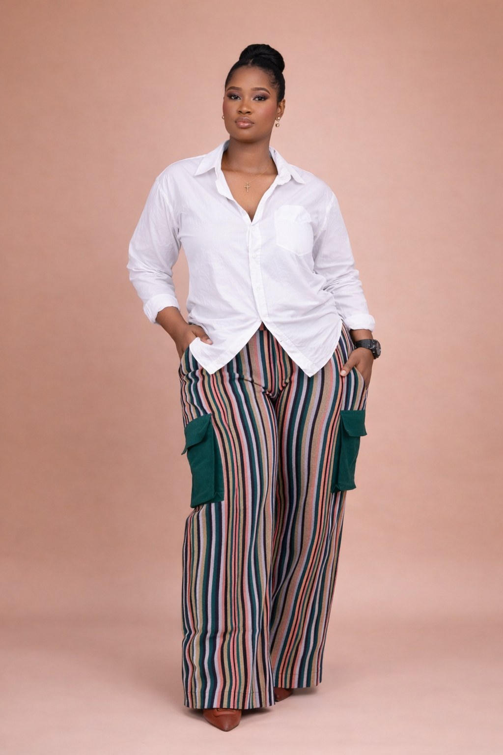 Foyinsola Ofi Pants Set - Pink