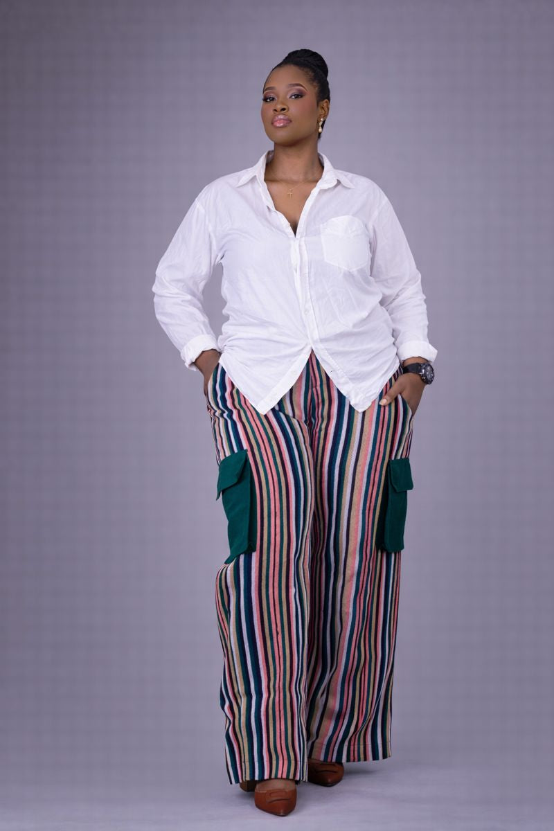 FOYINSOLA Ofi Pants Set - African inspired top and trouser outfit